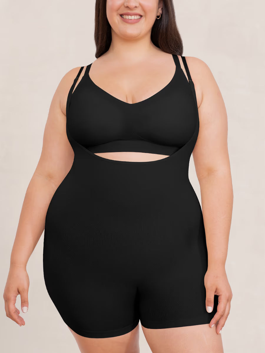 TRUESHAPE Open Bust Bodysuit Shaper Short