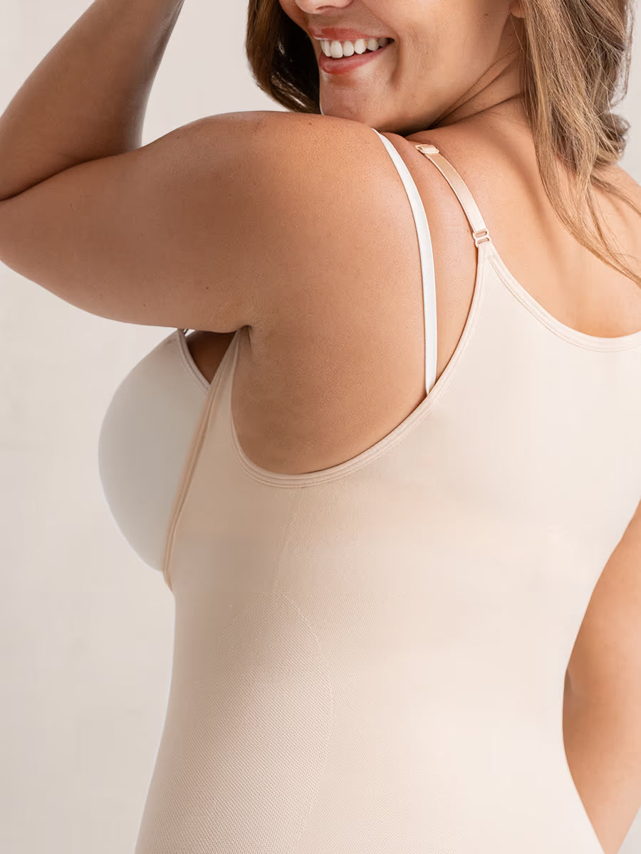 TRUESHAPE Open Bust Bodysuit Shaper Short