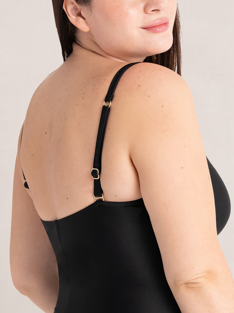 TRUESHAPE Tie Belt One-Piece Swimsuit